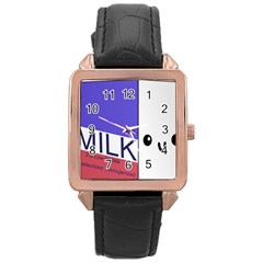 Kawaii Milk Rose Gold Leather Watch  by snowwhitegirl