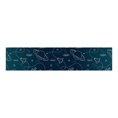 Retro Space Pattern Velvet Scrunchie by JadehawksAnD
