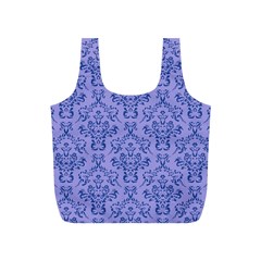 Victorian Blue Ornamental Full Print Recycle Bag (s) by snowwhitegirl