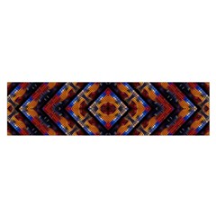 Kaleidoscope Art Pattern Ornament Satin Scarf (oblong) by Simbadda