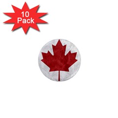 Canada Grunge Flag 1  Mini Magnet (10 Pack)  by Valentinaart