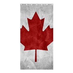 Canada Grunge Flag Shower Curtain 36  X 72  (stall)  by Valentinaart