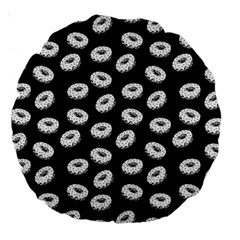 Donuts Pattern Large 18  Premium Round Cushions by Valentinaart