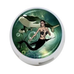Wonderful Dark Mermaid With Awesome Orca 4-port Usb Hub (two Sides) by FantasyWorld7