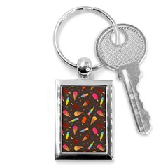 Ice Cream Pattern Seamless Key Chains (rectangle)  by Celenk