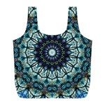 Pattern Abstract Background Art Full Print Recycle Bag (L) Back