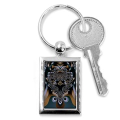 Art Pattern Fractal Art Artwork Design Key Chains (rectangle)  by Simbadda