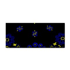 Blue Yellow Bandana Hand Towel by dressshop