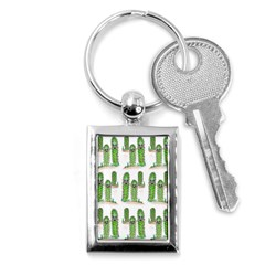 Prickle Plants2 Key Chains (rectangle)  by ArtByAng