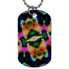 Butterfly Color Pop Art Dog Tag (two Sides) by Nexatart
