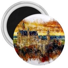 Architecture Castle Fairy Castle 3  Magnets by Nexatart