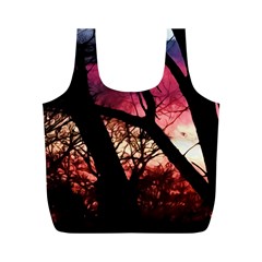 Fall Sunset Through The Trees Full Print Recycle Bag (m) by bloomingvinedesign