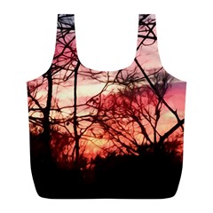October Sunset Full Print Recycle Bag (l) by bloomingvinedesign