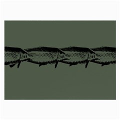 Carp Fish Large Glasses Cloth (2-side) by kunstklamotte023