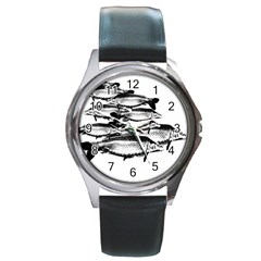 Carp Fish Round Metal Watch by kunstklamotte023