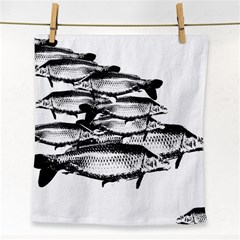 Carp Fish Face Towel by kunstklamotte023