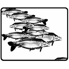 Carp Fish Fleece Blanket (medium)  by kunstklamotte023