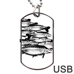Carp Fish Dog Tag Usb Flash (two Sides) by kunstklamotte023