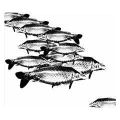 Carp Fish Double Sided Flano Blanket (small)  by kunstklamotte023