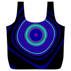 Digital Art Background Pink Blue Full Print Recycle Bag (xl) by Sapixe