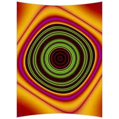 Digital Art Background Yellow Red Back Support Cushion by Sapixe