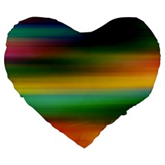 Art Blur Wallpaper Artistically Large 19  Premium Flano Heart Shape Cushions by Sapixe