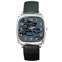 Carp Fish Square Metal Watch by kunstklamotte023