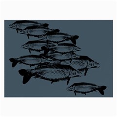 Carp Fish Large Glasses Cloth by kunstklamotte023