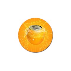 Orange Drink Splash Poster Golf Ball Marker (10 Pack) by Sapixe