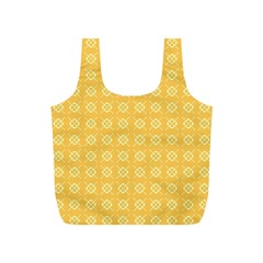 Pattern Background Texture Yellow Full Print Recycle Bag (s) by Sapixe