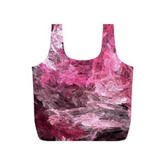 Pink Crystal Fractal Full Print Recycle Bag (s) by bloomingvinedesign