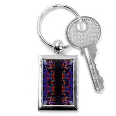 Kaleidoscope Art Pattern Ornament Key Chains (rectangle)  by Sapixe