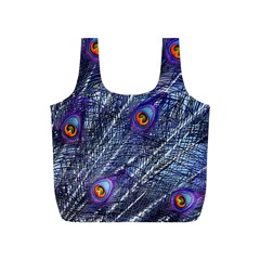 Peacock Feathers Color Plumage Blue Full Print Recycle Bag (s) by Sapixe
