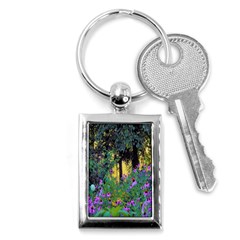 Hazy Morning Sunrise In My Rubio Garden Key Chains (rectangle)  by myrubiogarden