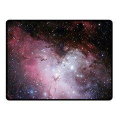 Eagle Nebula Wine Pink And Purple Pastel Stars Astronomy Fleece Blanket (small) by genx