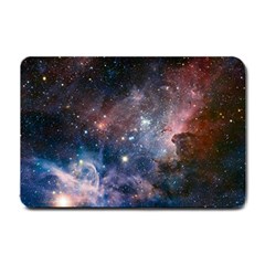 Carina Nebula Ngc 3372 The Grand Nebula Pink Purple And Blue With Shiny Stars Astronomy Small Doormat  by genx