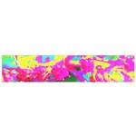 Psychedelic Succulent Sedum Turquoise And Yellow Small Flano Scarf Back