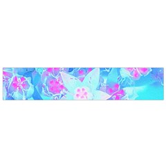 Blue And Hot Pink Succulent Underwater Sedum Small Flano Scarf by myrubiogarden