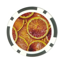 Blood Orange Fruit Citrus Fruits Poker Chip Card Guard by Wegoenart