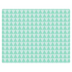 Mint Triangle Shape Pattern Double Sided Flano Blanket (medium)  by picsaspassion