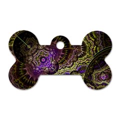 Abstract Fractal Art Design Dog Tag Bone (one Side) by Wegoenart
