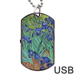 Antique Art Artwork Bloom Blooming Dog Tag Usb Flash (one Side) by Wegoenart