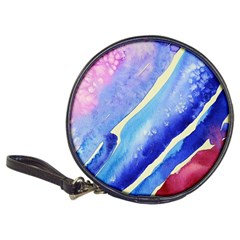 Painting Abstract Blue Pink Spots Classic 20-cd Wallets by Wegoenart