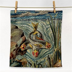 Fish Underwater Cubism Mosaic Face Towel by Wegoenart