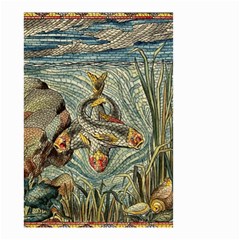 Fish Underwater Cubism Mosaic Small Garden Flag (two Sides) by Wegoenart