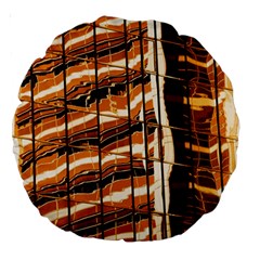 Abstract Architecture Background Large 18  Premium Round Cushions by Wegoenart