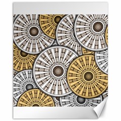 Gears Round Header Banner Cog Canvas 11  X 14  by Pakrebo