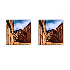 Street Architecture Building Cufflinks (square) by Pakrebo