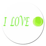 I loveTennis Magnet 5  (Round) Front