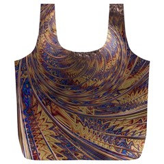 Swirl Fractal Fantasy Whirl Full Print Recycle Bag (xl) by Pakrebo